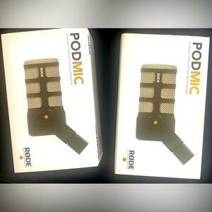 RØDE - PODMIC Dynamic Podcasting Microphone quantity (2) price per unit $90.00